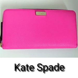 Kate Spade Newbury Lane Neda Leather Wallet Pink